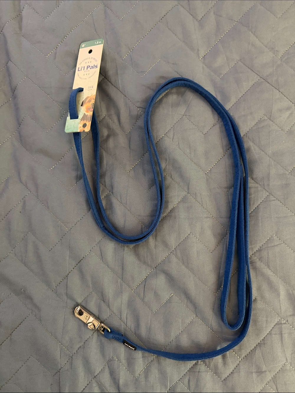 Li’l Pals, Blue Dog Leash with Metal Clip